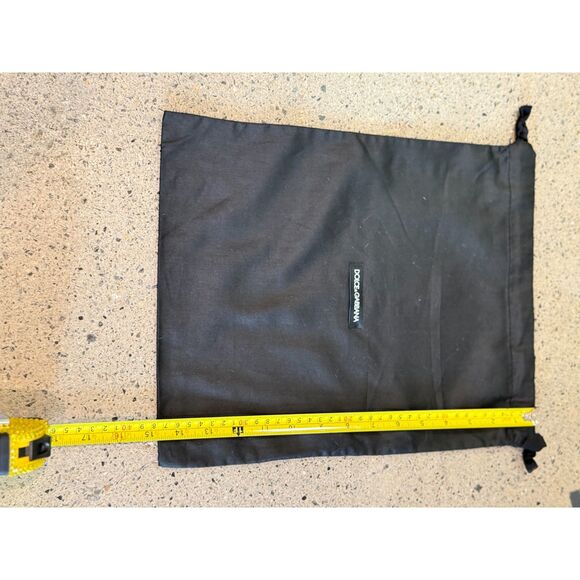 Dolce & Gabbana Black Dust Bag – 14.5x11.5 – Logo Drawstring Pouch - Picture 2 of 9